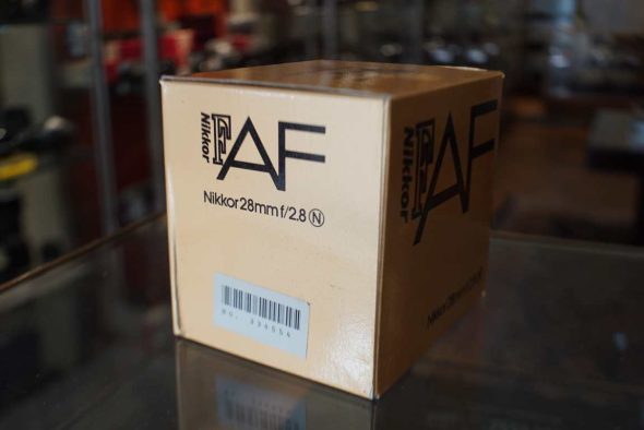 Nikon AF Nikkor 28mm F/2.8 (N) lens, boxed