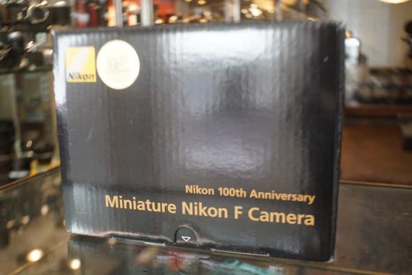 Nikon 100th Anniversary Miniature Nikon F camera, boxed