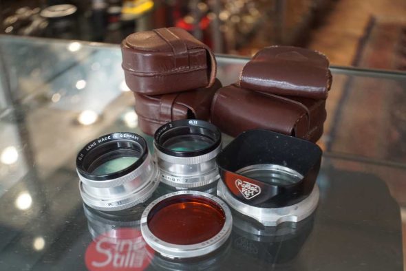 Rolleiflex Bay II lot. Incl Rolleinar 1+2, lens hood + Orange filter