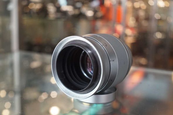 Leica Hektor 135mm F/4.5 chrome LTM lens + extra Visoflex focusing attachment