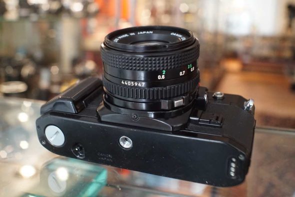 Canon AE-1 Program Black + FD 50mm f/1.8 kit
