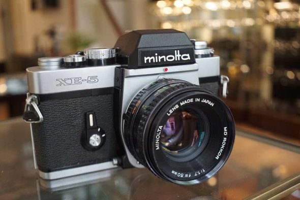 Minolta XE-5 + 50mm F/1.7 MD Rokkor lens