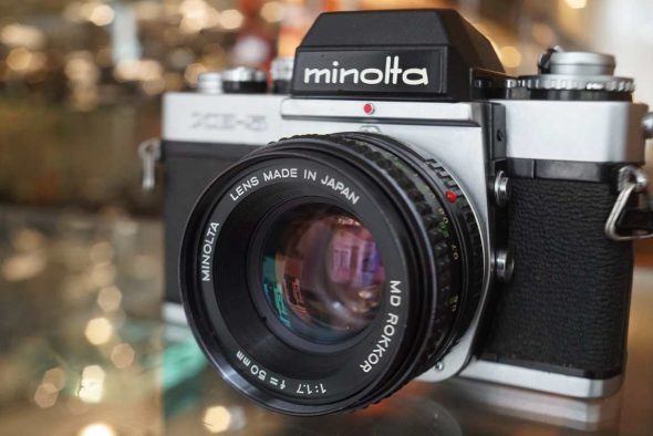 Minolta XE-5 + 50mm F/1.7 MD Rokkor lens