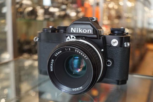 Nikon FM black + Nikon Nikkor 50mm f/2 AI lens kit