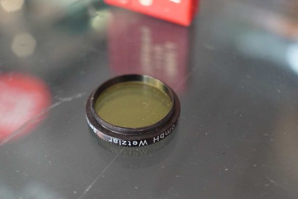 Leica filter 19mm Yellow NR1, FIRHE, Boxed, for elmar 5cm