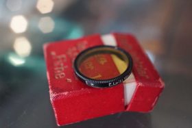Leica Leitz FIRHE filter, 19mm filter for early Elmar 35mm and 50mm