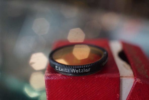 Leica Leitz FIRHE filter, 19mm filter for early Elmar 35mm and 50mm