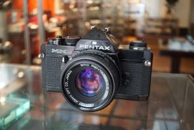Pentax MX black with SMC-M 50mm f/2 lens, bump