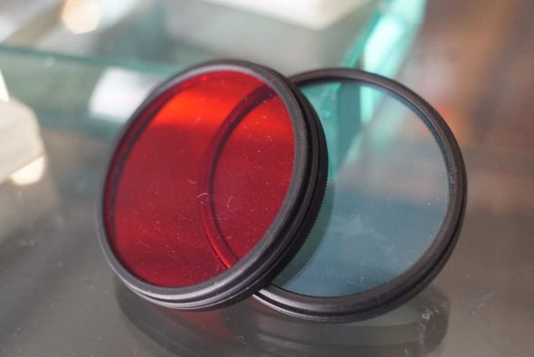 B+W filter lot for Leica E39 lenses. RED + Blue