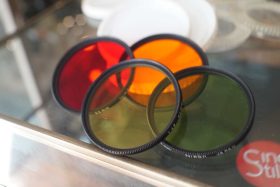 Nikon 52mm filter lot, Contrast. Red, Orange, Yellow, Green