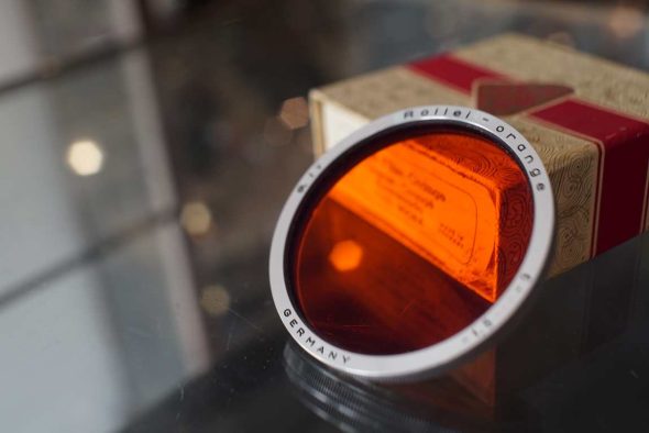 Rolleiflex WIORA Orange contrast filter for Bay IV (Rollei Wide), boxed