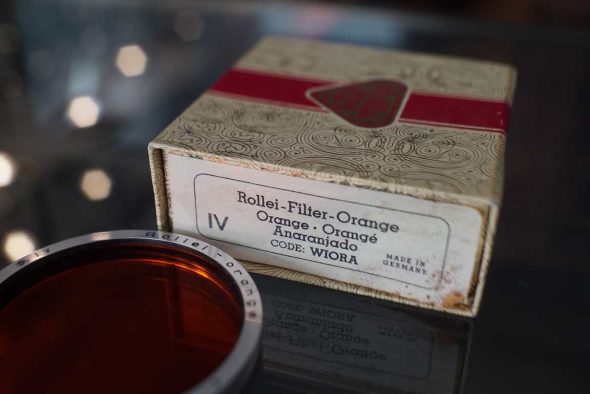 Rolleiflex WIORA Orange contrast filter for Bay IV (Rollei Wide), boxed
