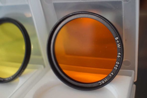 B+W filter set Orange + Yellow, 46mm MRC, in cases