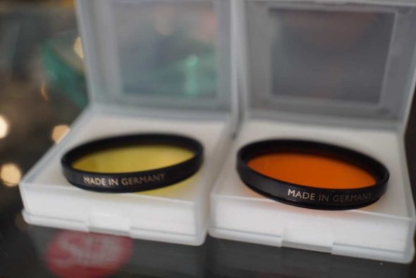 B+W filter set Orange + Yellow, 46mm MRC, in cases