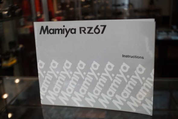 Mamiya RZ67 instructions/manual, english