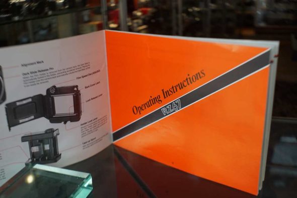 Mamiya RZ67 instructions/manual, english