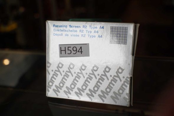 Mamiya RZ67 focusing screen type A4, checker pattern, boxed