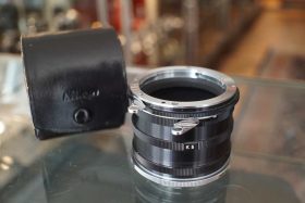 Nikon K1-K5 variable extension tube kit in leather case
