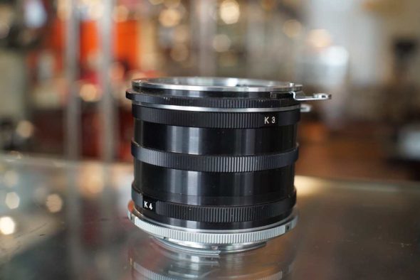 Nikon K1-K5 variable extension tube kit in leather case