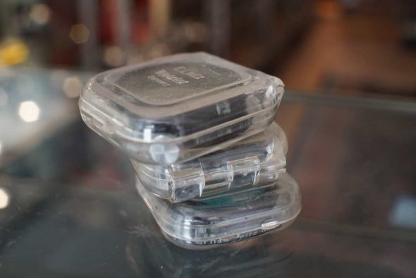 Leica lot of 3x A36 push on filters – Blue, warming and UV, cased
