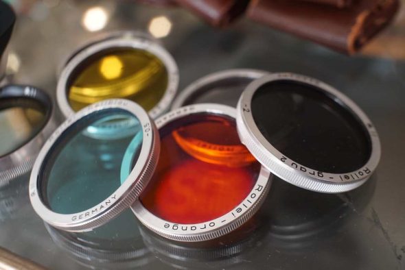 Rolleiflex Bay II filter lot + Hood