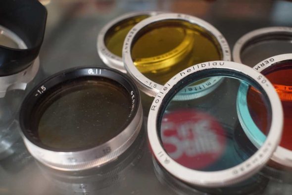 Rolleiflex Bay II filter lot + Hood
