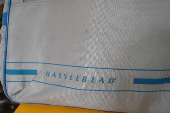 Hasselblad grey and blue bag