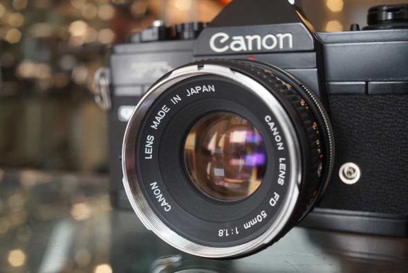 Canon FTb Black + Canon lens FD 50mm f/1.8 chrome nose kit