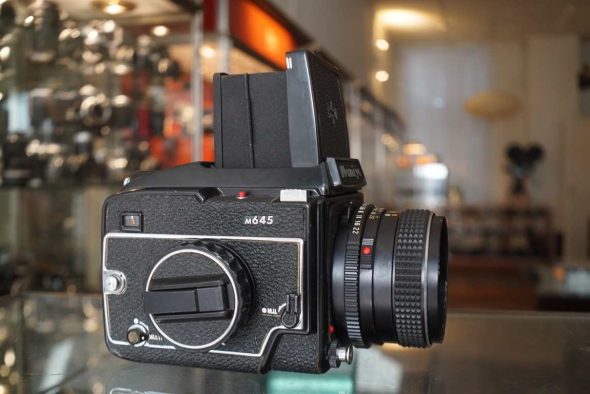 Mamiya M645 + Sekor C 80mm f/2.8 + WLF kit