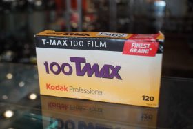Kodak 100 T-Max film. 5 pack in 120 format. Expired 2013