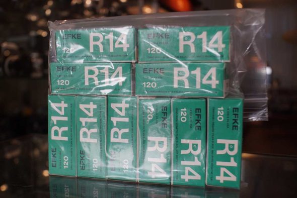 10 rolls of EFKE R14, 120 film, Long expired 1973, scarce film