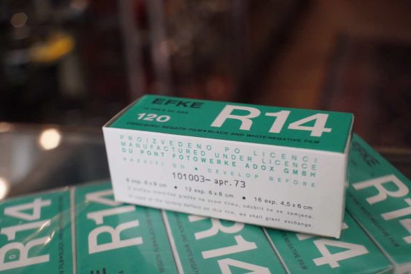 10 rolls of EFKE R14, 120 film, Long expired 1973, scarce film