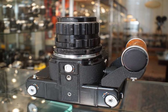 Pentax 67 kit with standard prism + Takumar 105mm F/2.4 lens + wooden grip