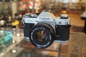 Canon AE-1 kit w/ FD 50mm f/1.8 SC, CLA