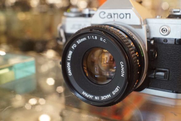 Canon AE-1 kit w/ FD 50mm f/1.8 SC, CLA