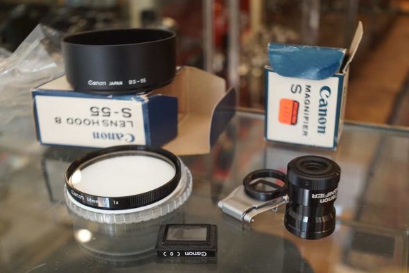 Lot of various Canon FD accessoires