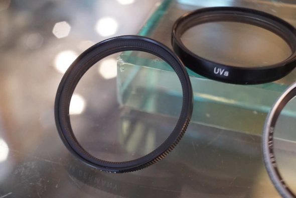 Pair of Leica Leitz 13131 E39 UVa filters in Black + free B+W E39 UV filter