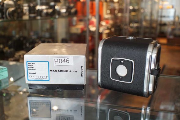 Hasselblad 30074 A12 film back chrome, boxed