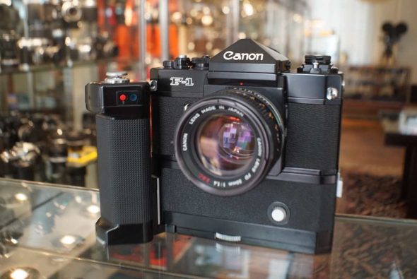 Canon F-1 Motordrive MF + FD 50mm f/1.4 SSC kit
