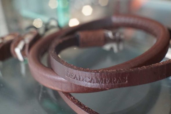 High quality Brown leather camera strap by Deadcameras