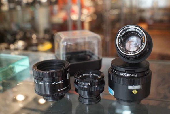 Lot of 4x Enlarger lens, Schneider/Rodenstock