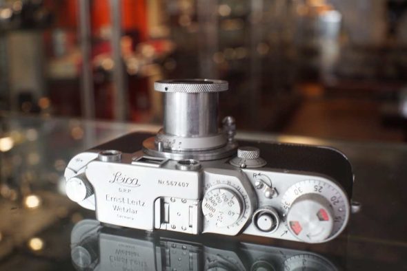 Leica IIIF rangefinder + 5cm F/3.5 Elmar lens, collectible