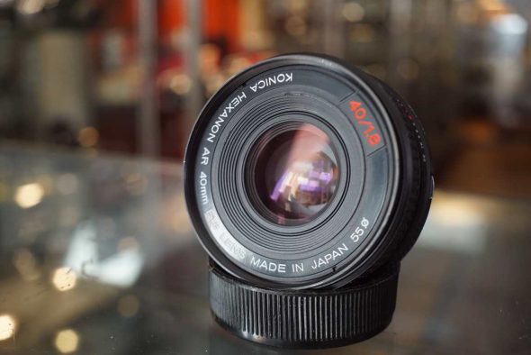 Konica Hexanon AR 40mm f/1.8 pancake lens