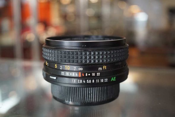Konica Hexanon AR 40mm f/1.8 pancake lens