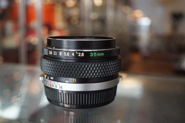 Olympus G.Zuiko Auto-W 35mm F/2.8 OM lens