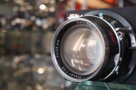 Carl Zeiss Planar 135mm F/3.5 lens in Compur shutter on Linhof board