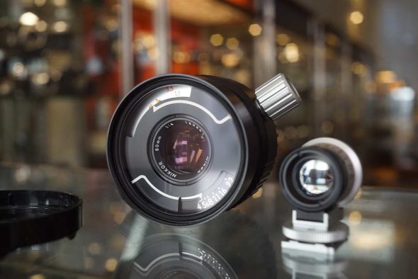 Nikon Nikkor 80mm F/4 lens for Nikonos + Optical viewfinder