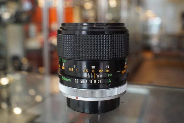 Canon FD 50mm f/3.5 SSC Macro lens