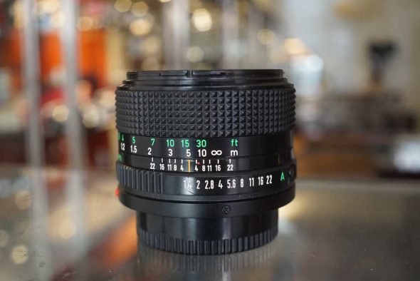 Canon FD 50mm f/1.4 newFD, declicked