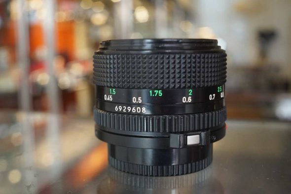 Canon FD 50mm f/1.4 newFD, declicked